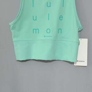 Lululemon Power Pivot Everlux Tank *Motif Wild Mint